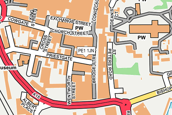 PE1 1JN map - OS OpenMap – Local (Ordnance Survey) PE1 1JN map - OS OpenMap – Local (Ordnance Survey)