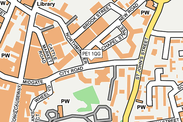 PE1 1QG map - OS OpenMap – Local (Ordnance Survey) PE1 1QG map - OS OpenMap – Local (Ordnance Survey)