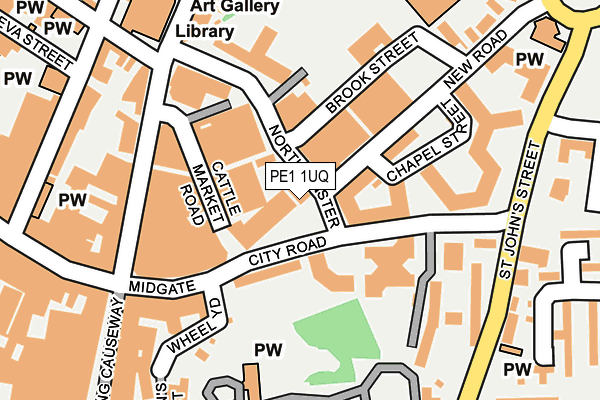 PE1 1UQ map - OS OpenMap – Local (Ordnance Survey) PE1 1UQ map - OS OpenMap – Local (Ordnance Survey)