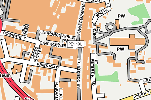 PE1 1XL map - OS OpenMap – Local (Ordnance Survey) PE1 1XL map - OS OpenMap – Local (Ordnance Survey)