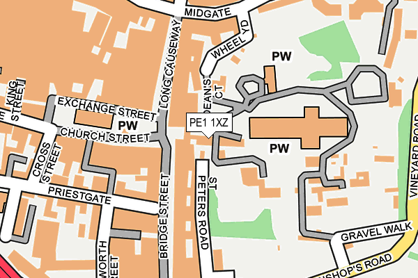 PE1 1XZ map - OS OpenMap – Local (Ordnance Survey) PE1 1XZ map - OS OpenMap – Local (Ordnance Survey)