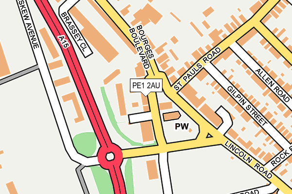 PE1 2AU map - OS OpenMap – Local (Ordnance Survey) PE1 2AU map - OS OpenMap – Local (Ordnance Survey)