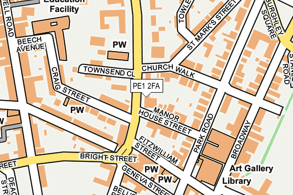 PE1 2FA map - OS OpenMap – Local (Ordnance Survey) PE1 2FA map - OS OpenMap – Local (Ordnance Survey)