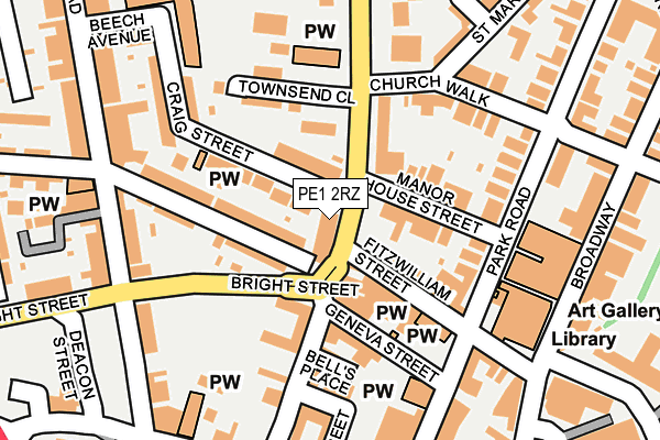 PE1 2RZ map - OS OpenMap – Local (Ordnance Survey) PE1 2RZ map - OS OpenMap – Local (Ordnance Survey)