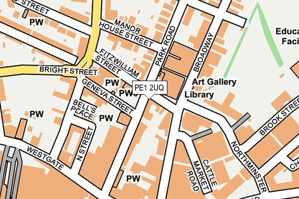PE1 2UQ map - OS OpenMap – Local (Ordnance Survey) PE1 2UQ map - OS OpenMap – Local (Ordnance Survey)