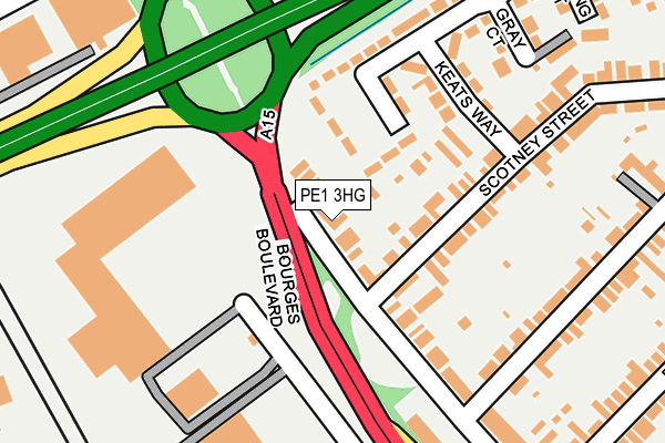 PE1 3HG map - OS OpenMap – Local (Ordnance Survey) PE1 3HG map - OS OpenMap – Local (Ordnance Survey)