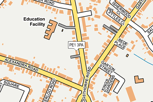 PE1 3PA map - OS OpenMap – Local (Ordnance Survey) PE1 3PA map - OS OpenMap – Local (Ordnance Survey)