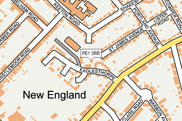 PE1 3RR map - OS OpenMap – Local (Ordnance Survey) PE1 3RR map - OS OpenMap – Local (Ordnance Survey)