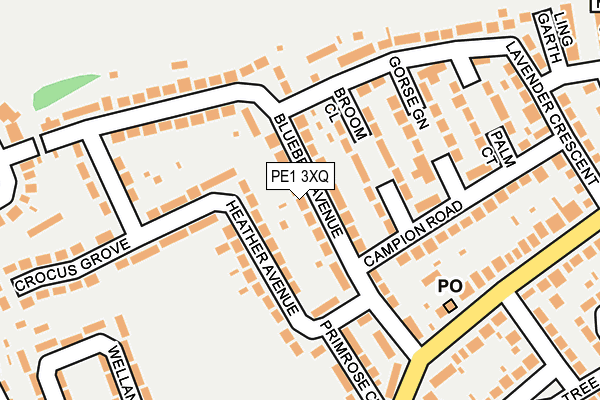 PE1 3XQ map - OS OpenMap – Local (Ordnance Survey) PE1 3XQ map - OS OpenMap – Local (Ordnance Survey)