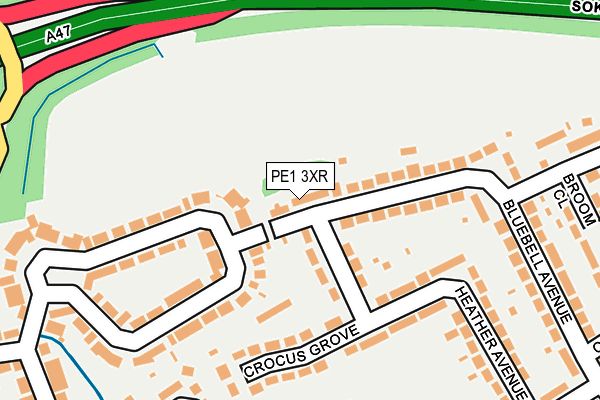 PE1 3XR map - OS OpenMap – Local (Ordnance Survey) PE1 3XR map - OS OpenMap – Local (Ordnance Survey)