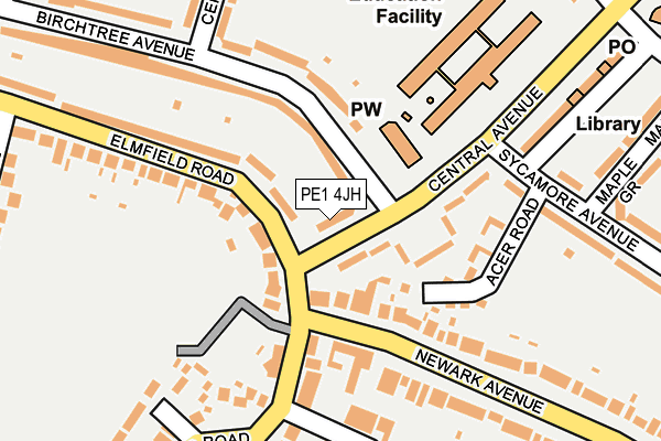 PE1 4JH map - OS OpenMap – Local (Ordnance Survey) PE1 4JH map - OS OpenMap – Local (Ordnance Survey)