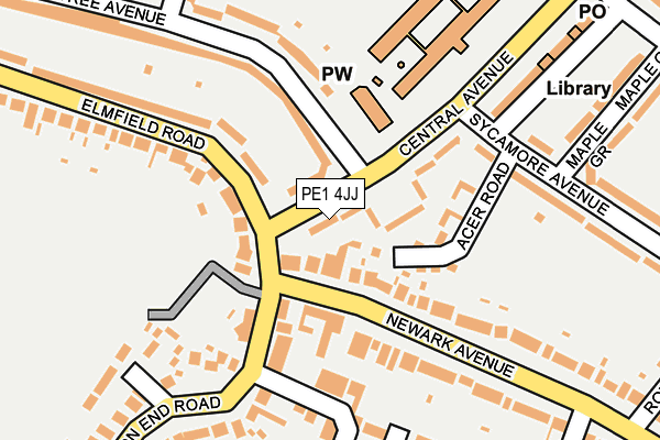 PE1 4JJ map - OS OpenMap – Local (Ordnance Survey) PE1 4JJ map - OS OpenMap – Local (Ordnance Survey)