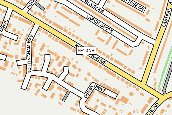 PE1 4NH map - OS OpenMap – Local (Ordnance Survey) PE1 4NH map - OS OpenMap – Local (Ordnance Survey)