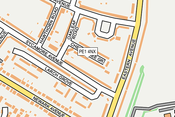 PE1 4NX map - OS OpenMap – Local (Ordnance Survey) PE1 4NX map - OS OpenMap – Local (Ordnance Survey)