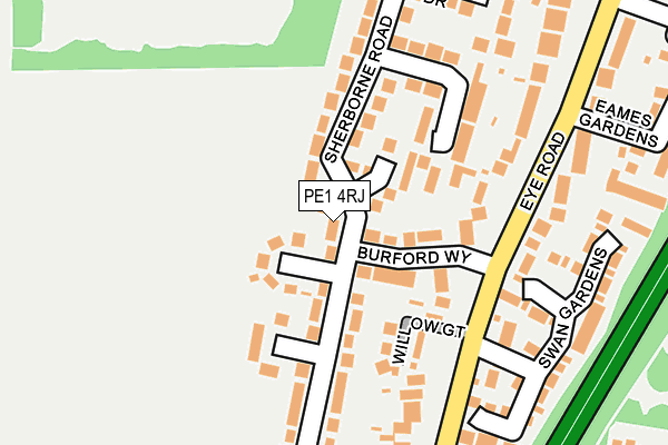 PE1 4RJ map - OS OpenMap – Local (Ordnance Survey) PE1 4RJ map - OS OpenMap – Local (Ordnance Survey)