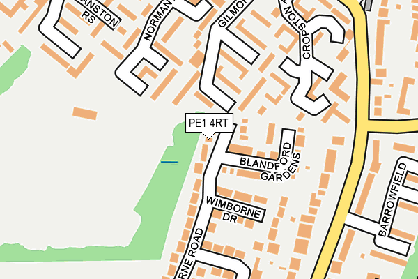 PE1 4RT map - OS OpenMap – Local (Ordnance Survey) PE1 4RT map - OS OpenMap – Local (Ordnance Survey)