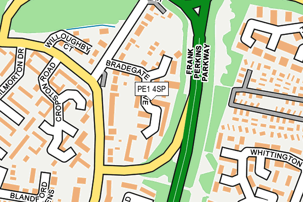 PE1 4SP map - OS OpenMap – Local (Ordnance Survey) PE1 4SP map - OS OpenMap – Local (Ordnance Survey)