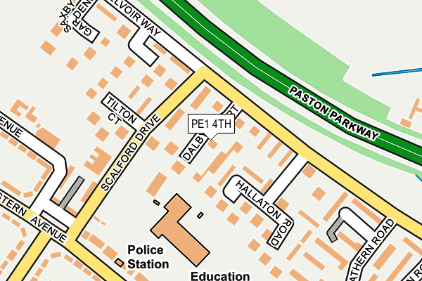 PE1 4TH map - OS OpenMap – Local (Ordnance Survey) PE1 4TH map - OS OpenMap – Local (Ordnance Survey)