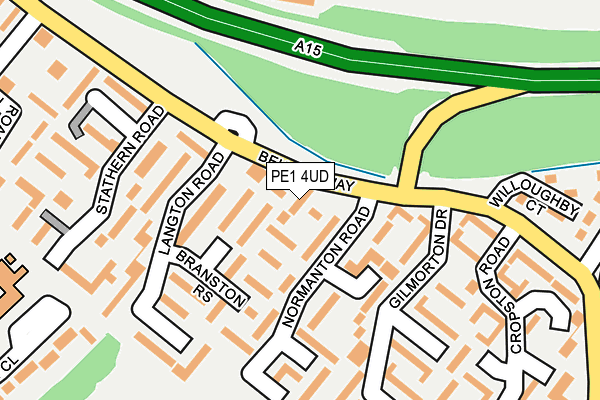 PE1 4UD map - OS OpenMap – Local (Ordnance Survey) PE1 4UD map - OS OpenMap – Local (Ordnance Survey)