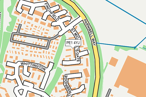 PE1 4YJ map - OS OpenMap – Local (Ordnance Survey) PE1 4YJ map - OS OpenMap – Local (Ordnance Survey)