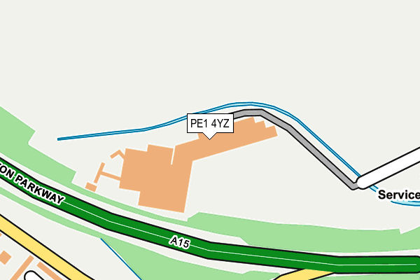 PE1 4YZ map - OS OpenMap – Local (Ordnance Survey) PE1 4YZ map - OS OpenMap – Local (Ordnance Survey)
