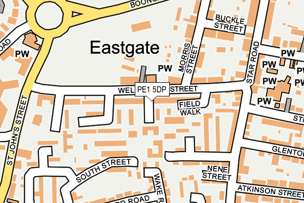 PE1 5DP map - OS OpenMap – Local (Ordnance Survey) PE1 5DP map - OS OpenMap – Local (Ordnance Survey)