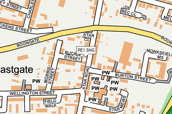PE1 5HG map - OS OpenMap – Local (Ordnance Survey) PE1 5HG map - OS OpenMap – Local (Ordnance Survey)