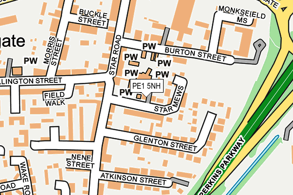 PE1 5NH map - OS OpenMap – Local (Ordnance Survey) PE1 5NH map - OS OpenMap – Local (Ordnance Survey)