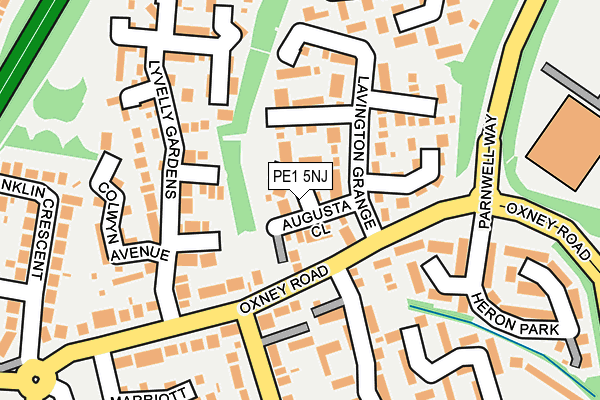 PE1 5NJ map - OS OpenMap – Local (Ordnance Survey) PE1 5NJ map - OS OpenMap – Local (Ordnance Survey)
