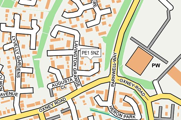PE1 5NZ map - OS OpenMap – Local (Ordnance Survey) PE1 5NZ map - OS OpenMap – Local (Ordnance Survey)