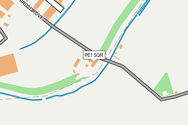 PE1 5QR map - OS OpenMap – Local (Ordnance Survey) PE1 5QR map - OS OpenMap – Local (Ordnance Survey)