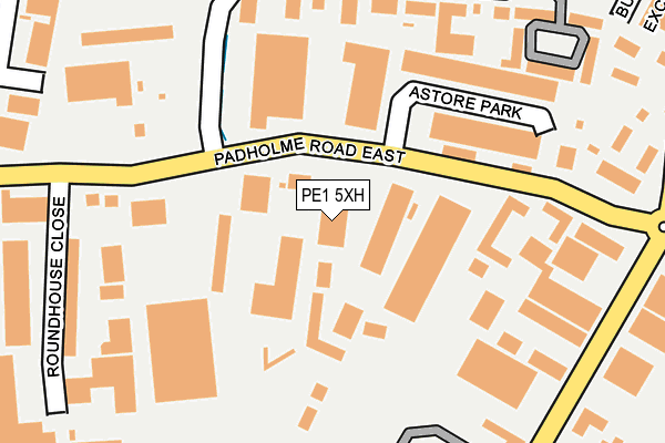 PE1 5XH map - OS OpenMap – Local (Ordnance Survey) PE1 5XH map - OS OpenMap – Local (Ordnance Survey)