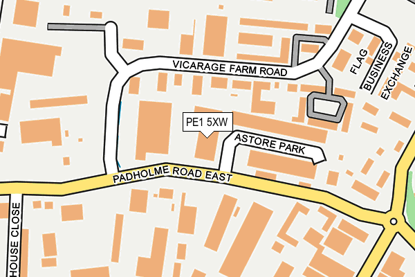 PE1 5XW map - OS OpenMap – Local (Ordnance Survey) PE1 5XW map - OS OpenMap – Local (Ordnance Survey)