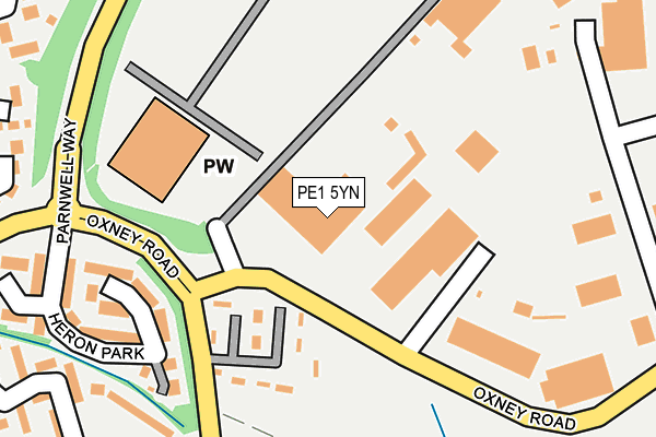 PE1 5YN map - OS OpenMap – Local (Ordnance Survey) PE1 5YN map - OS OpenMap – Local (Ordnance Survey)