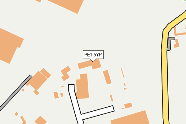 PE1 5YP map - OS OpenMap – Local (Ordnance Survey) PE1 5YP map - OS OpenMap – Local (Ordnance Survey)