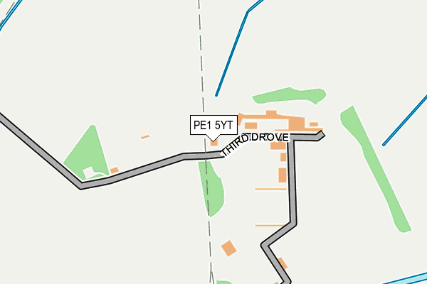 PE1 5YT map - OS OpenMap – Local (Ordnance Survey) PE1 5YT map - OS OpenMap – Local (Ordnance Survey)