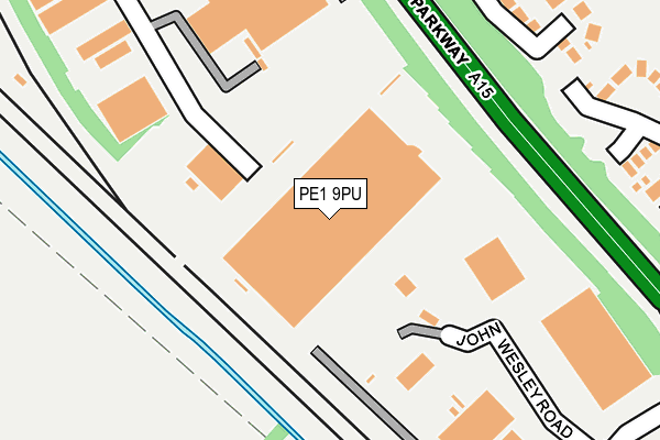 PE1 9PU map - OS OpenMap – Local (Ordnance Survey) PE1 9PU map - OS OpenMap – Local (Ordnance Survey)