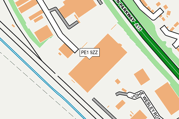 PE1 9ZZ map - OS OpenMap – Local (Ordnance Survey) PE1 9ZZ map - OS OpenMap – Local (Ordnance Survey)