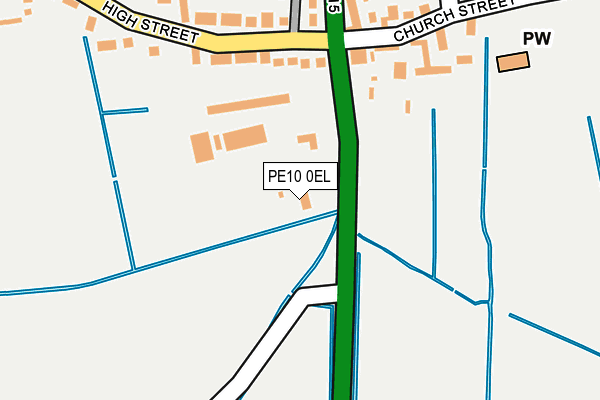 PE10 0EL map - OS OpenMap – Local (Ordnance Survey) PE10 0EL map - OS OpenMap – Local (Ordnance Survey)
