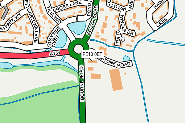 PE10 0ET map - OS OpenMap – Local (Ordnance Survey) PE10 0ET map - OS OpenMap – Local (Ordnance Survey)