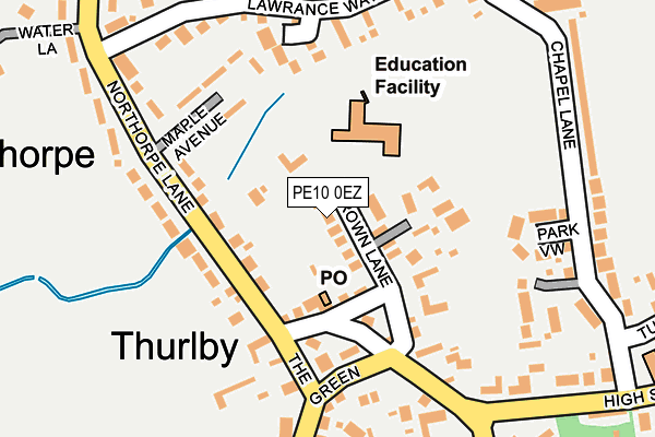 PE10 0EZ map - OS OpenMap – Local (Ordnance Survey) PE10 0EZ map - OS OpenMap – Local (Ordnance Survey)