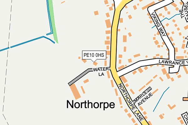 PE10 0HS map - OS OpenMap – Local (Ordnance Survey)