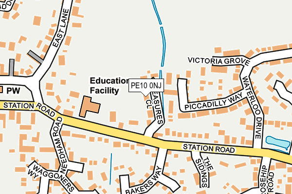 PE10 0NJ map - OS OpenMap – Local (Ordnance Survey) PE10 0NJ map - OS OpenMap – Local (Ordnance Survey)