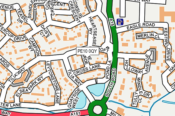 PE10 0QY map - OS OpenMap – Local (Ordnance Survey) PE10 0QY map - OS OpenMap – Local (Ordnance Survey)