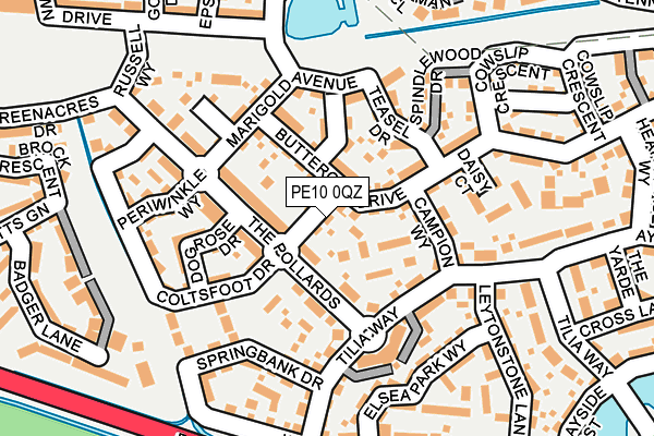 PE10 0QZ map - OS OpenMap – Local (Ordnance Survey) PE10 0QZ map - OS OpenMap – Local (Ordnance Survey)