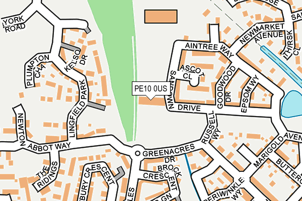 PE10 0US map - OS OpenMap – Local (Ordnance Survey) PE10 0US map - OS OpenMap – Local (Ordnance Survey)