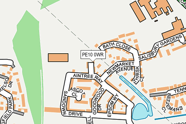 PE10 0WR map - OS OpenMap – Local (Ordnance Survey) PE10 0WR map - OS OpenMap – Local (Ordnance Survey)