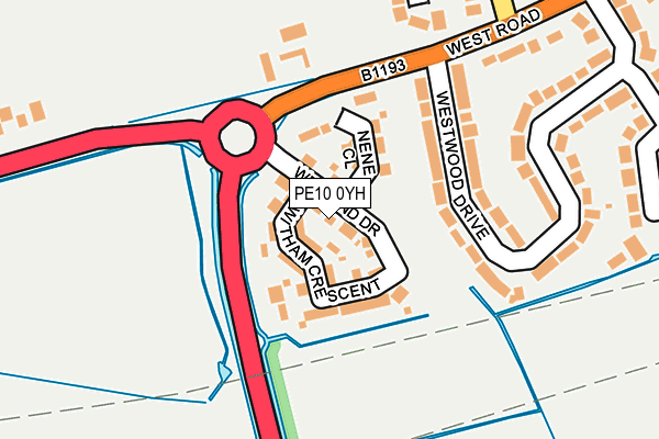 PE10 0YH map - OS OpenMap – Local (Ordnance Survey) PE10 0YH map - OS OpenMap – Local (Ordnance Survey)
