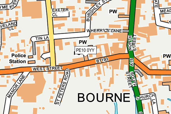 PE10 0YY map - OS OpenMap – Local (Ordnance Survey) PE10 0YY map - OS OpenMap – Local (Ordnance Survey)