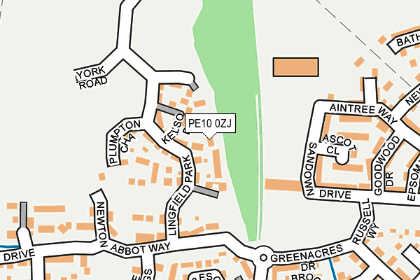 PE10 0ZJ map - OS OpenMap – Local (Ordnance Survey) PE10 0ZJ map - OS OpenMap – Local (Ordnance Survey)